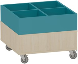 Foxis prentenboekenbak laag 4 vaks