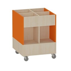 Foxis prentenboekenbak hoog 4 vaks