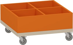 Foxis KDV prentenboekenbak laag 4 vaks
