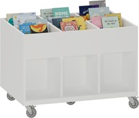 Foxis KDV prentenboekenbak - 6 vakken - B900 x D600 x H616 mm - wit-2