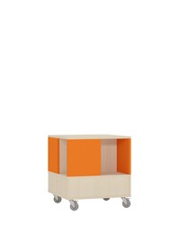 Foxis 22 base + 1 étage L605 x P605 x H640 mm - érable-orange