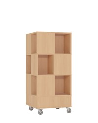 Foxis 22 base + 3 étages L605 x P605 x H1320 mm - hêtre