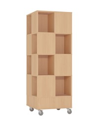 Foxis 22 base + 4 étages L605 x P605 x H1660 mm - hêtre