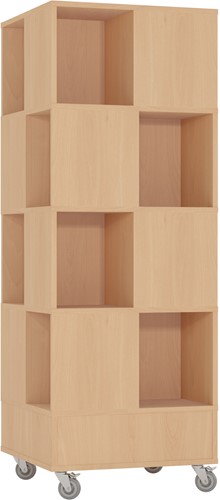 Foxis 22 base + 4 étages L605 x P605 x H1660 mm - hêtre