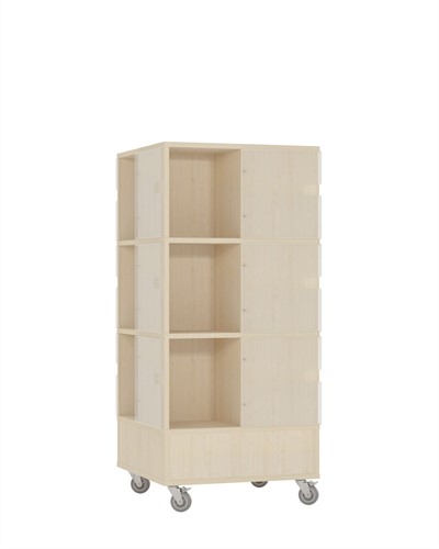 Foxis Tour à magazines H1320 L605 x P605 x H1320 mm - érable-2