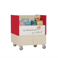 Foxis browserkast smal dubbelzijdig - B600 x D600 x H700 mm - ahorn-rood-2