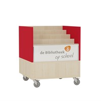 Foxis armoire de navigation étroite simple face L600 x P600 x H700 mm - érable-rouge