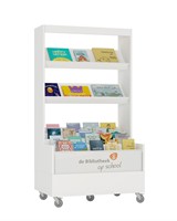 Foxis bibliothèque navigateur simple face L900 x P600 x H1660 mm - blanc
