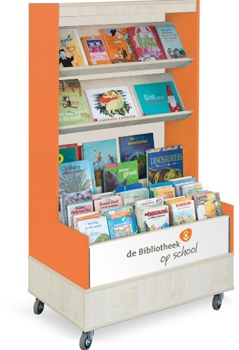 Foxis browser boekenkast enkelzijdig met achterwand - B900 x D600 x H1660 mm - ahorn-rood
