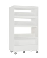 Foxis bibliothèque double face L900 x P600 x H1660 mm - blanc
