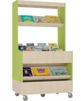 Foxis makkelijk lezen plein - B900 x D600 x H1660 mm - ahorn-avocadogroen-2