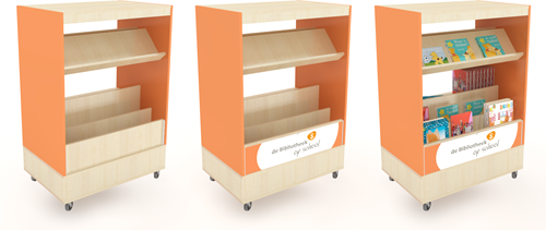 Foxis Junior browser boekenkast hybride dubbelzijdig
