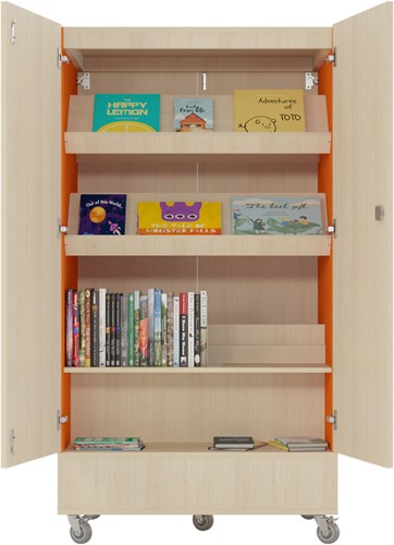 Foxis afsluitbare boekenkast dubbelzijdig-2