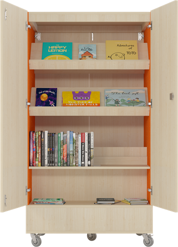 Foxis afsluitbare boekenkast dubbelzijdig-2
