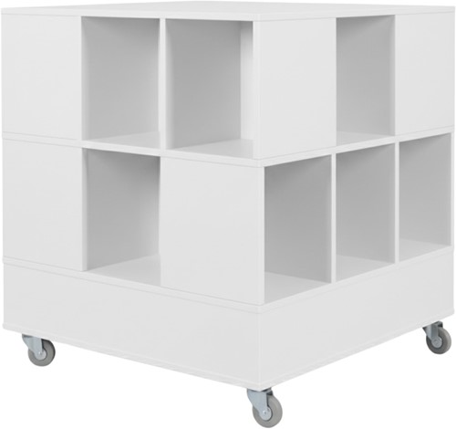 Foxis 33 kubuskast 2 niveaus - B900 x D900 x H980 mm - wit
