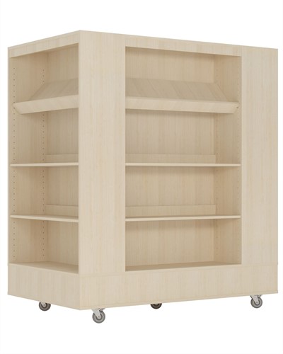Foxis Island boekenkast 4-zijdig XL - B900 x D1500 x H1660 mm - ahorn