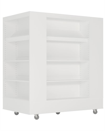 Foxis Island boekenkast 4-zijdig XL - B900 x D1500 x H1660 mm - wit