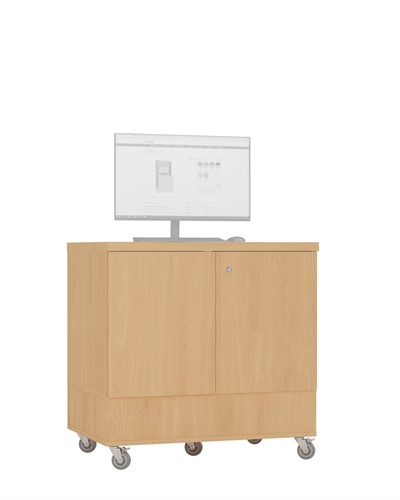Foxis uitleenbalie tafelmodel - B900 x D600 x H900 mm - beuken