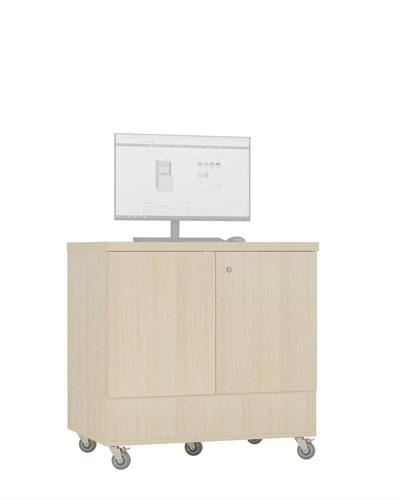 Foxis uitleenbalie tafelmodel - B900 x D600 x H900 mm - ahorn