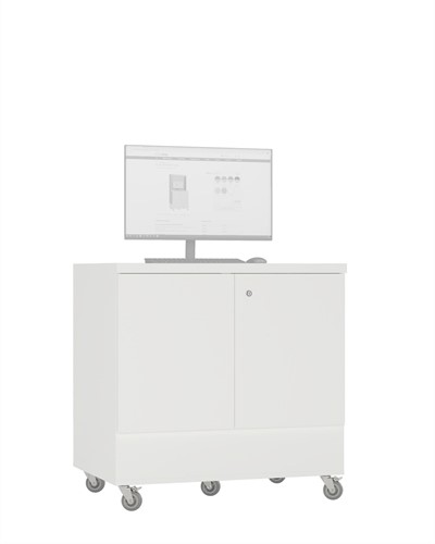 Foxis uitleenbalie tafelmodel - B900 x D600 x H900 mm - wit