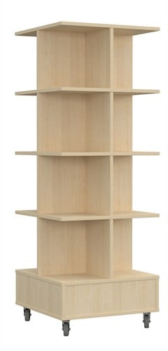 Foxis open 22 basis + 4 niveaus open - B605 x D605 x H1660 mm - ahorn