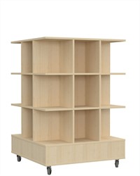 Foxis ouvert 33 base + 3 niveaux ouvert L895 x P895 x H1320 mm - érable