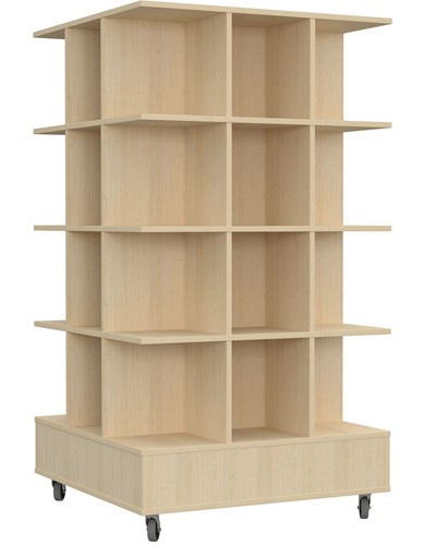 Foxis open 33 bases + 4 niveaux ouverts B895 x P895 x H1660 mm - blanc