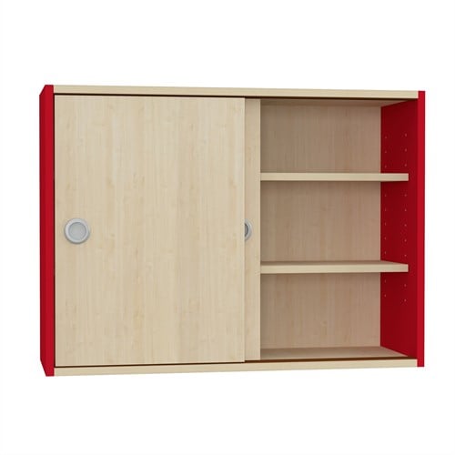 Foxis étagère d'extension B900 x P300 x H660 mm - érable-rouge