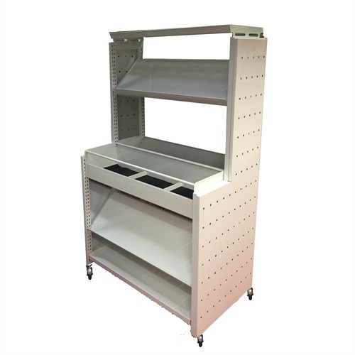 Metalen taalpunt - wit RAL9016 - H1660 x B980 x D580 mm