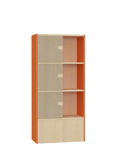 Kiosk Wall Slim L - érable-orange