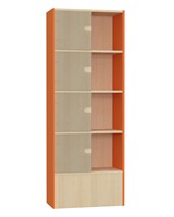 Kiosk Wall Slim XL - érable-orange