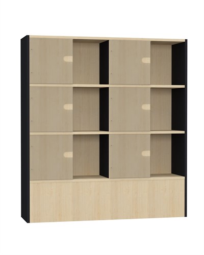 Kiosk Wall L - érable-gris anthracite