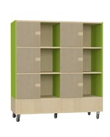 Kiosk Mobile Wall L - ahorn-avocadogroen