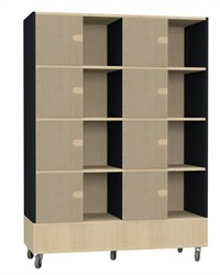 Kiosk Mobile Wall XL - érable-gris anthracite