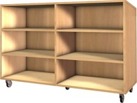 Storix boekenkast dubbelzijdig breed