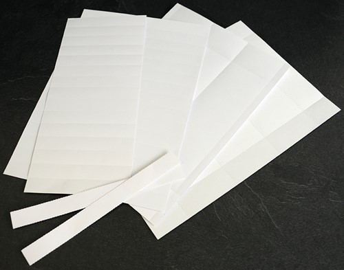 Witte kartonnen insert, 5 stuks, B200 x H20 mm