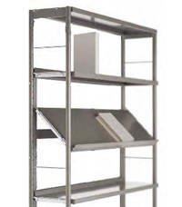 Milan wand aanbouw (R.6) - 6x legbord hout - H2000xB900xD275 mm - decor 1