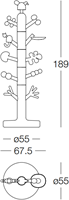 Porte-manteau "Paradise Tree"-3