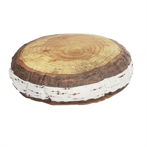 Nordic Birch annual ring cushion - H50 x Ø400 mm