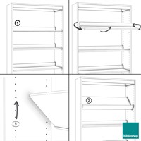 Foxis wandboekenkast hoog -1