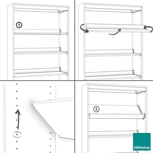 Foxis wandboekenkast hoog -1