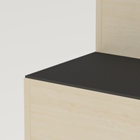 Foxis displaymeubel - B1200 x D900 x H700 mm - rood-3