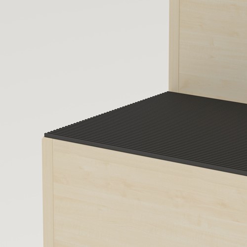 Foxis displaymeubel - B1200 x D900 x H700 mm - rood-3