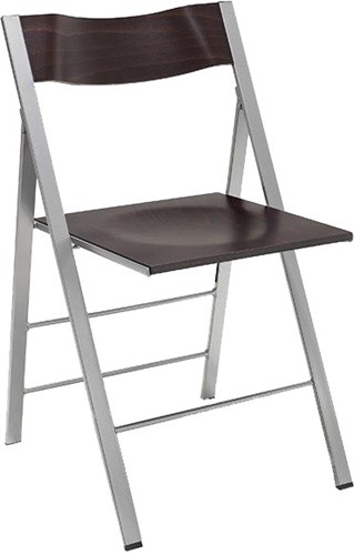Chaise pliante S76, siège en bois