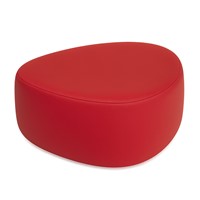 Plectrum poef klein Ø400 x H400 mm - rood