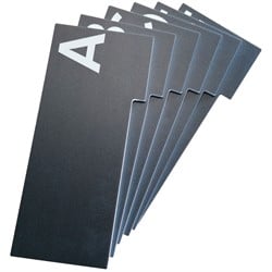 Tableau d'alphabet L, gris foncé
