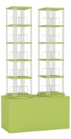 Carrousel média 2x - 5 niveaux + base haute - vert avocat-2