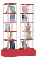 Draaiende Boekencarrousel met Dubbele Toren en Lage Basis