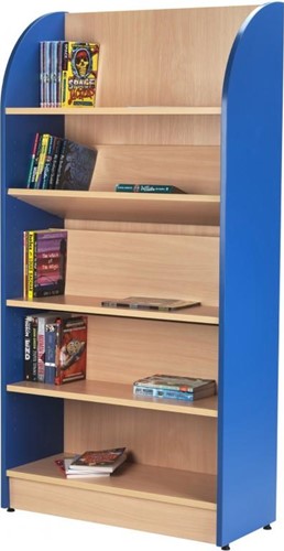Tortuga système de rayonnage H1800 x B763 x D330, section de départ, rouge/hêtre