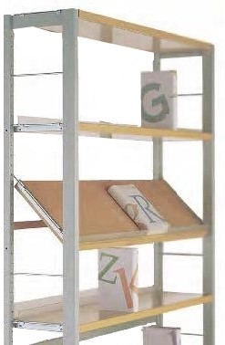 Zurich wand aanbouw (R.1) - 6x legbord hout - H2000xB900xD275 mm - decor 1